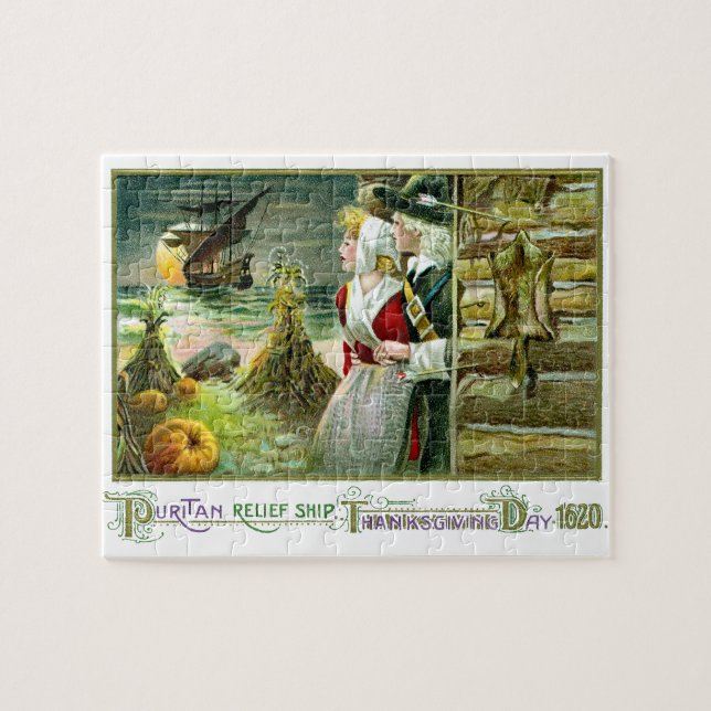 Der Erntedank des Pilgers von 1620 (Horizontal)