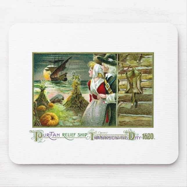 Der Erntedank des Pilgers von 1620 Mousepad (Vorne)