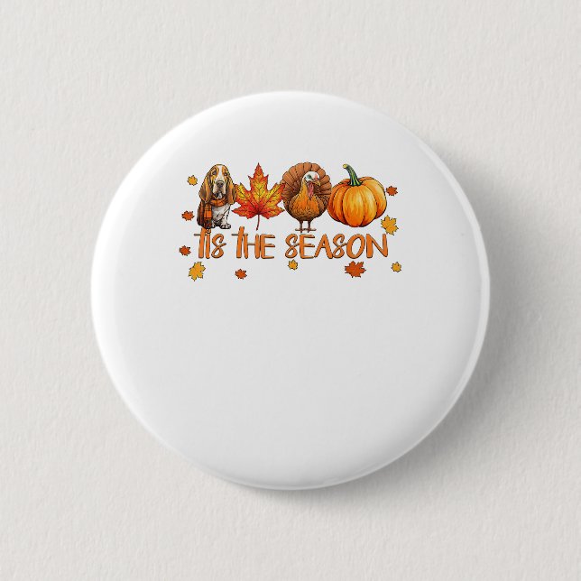 Der Erntedank für den Hundeschlitten der Saison Button (Vorderseite)
