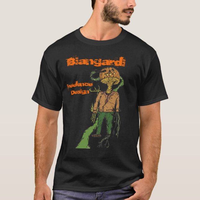 "Der Erntemaschine Biangardi freiberuflich tätige T-Shirt (Vorderseite)