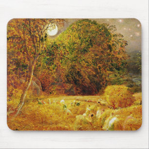 Der Erntemond, 1833 (Öl auf Papier auf Tafel gele Mousepad