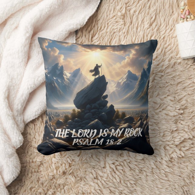 Der Eroberer der Höhen DER HERR ist mein KROCK Kissen (Decke)