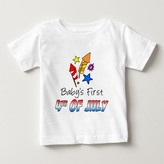 Der erste 4. Juli des Babys Baby T-shirt (Vorderseite)