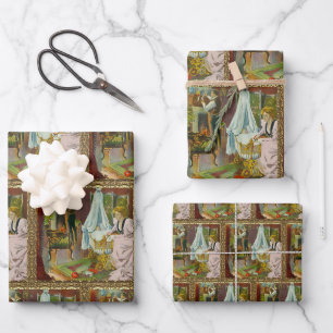 Der erste Besuch des Weihnachtsmanns Geschenkpapier Set