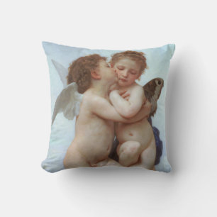 Der erste Kuss, Amor und Psyche, Bouguereau Kissen
