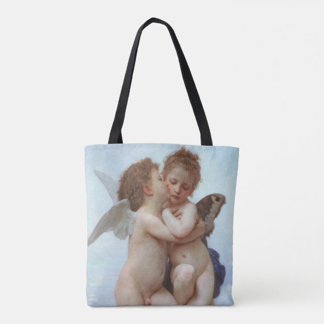 Der Erste Kuss, Amor und Psyche, Bouguereau Tasche (Rückseite)