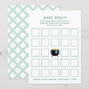 Der erste Patricktopf mit der Bingo-Spielkarte für Einladung