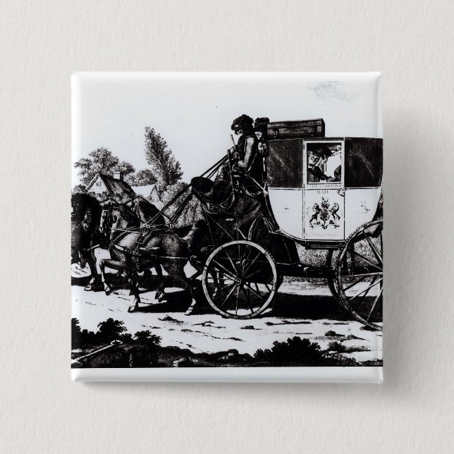 Der erste Post-Zug, 1784 Button (Vorderseite)