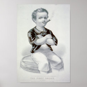 Der erste Rauch - 1870 Poster