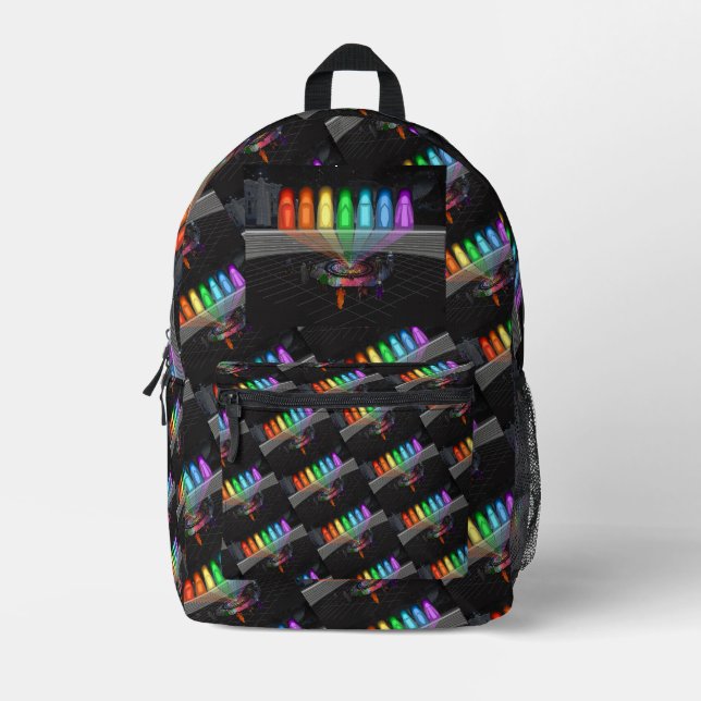 Der erste Schritt Bedruckter Rucksack (Vorderseite)