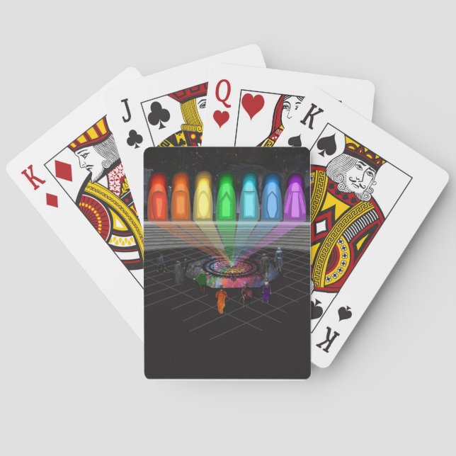 Der erste Schritt Spielkarten (Rückseite)