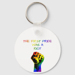 Der erste Stolz war ein Riot - LGBTQ+ Design Schlüsselanhänger
