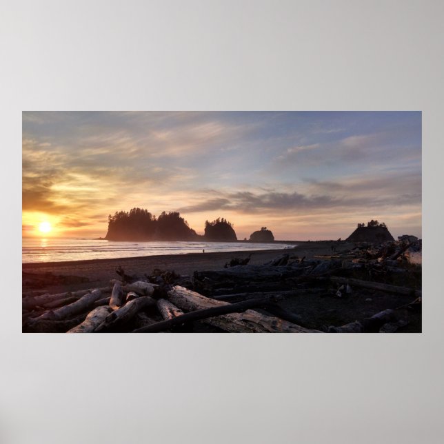 Der erste Strand von La Push Washington Poster (Vorne)