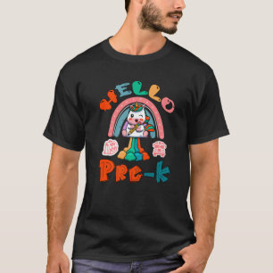 Der erste Tag des vorkischen Lehrers Hallo kehren T-Shirt
