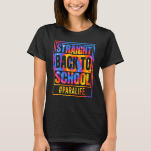 Der erste Tag zurück zur Para Life Krawatte T-Shirt