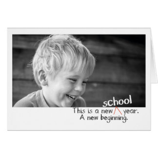 Der erste Tag zurück zur Schule - Fotokarten