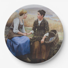 Der erste Trauer (Beileid in Bereavement) Pappteller