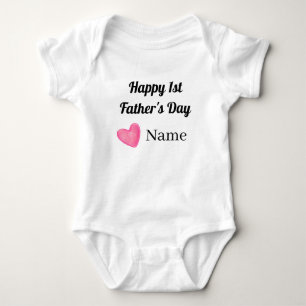 Der erste Vatertag Baby Strampler