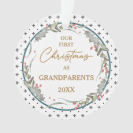 Der erste Weihnachtsakrylkreis der Großeltern Ornament