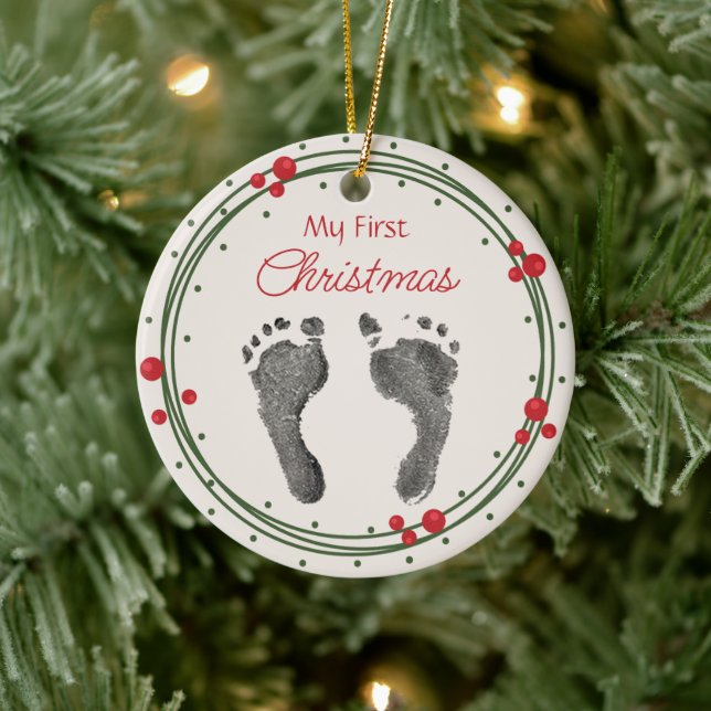 Der erste Weihnachtsbrand für Ihr Baby Keramik Ornament (Baum)