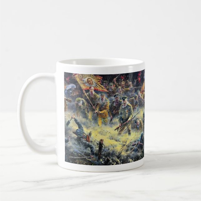Der Erste Weltkrieg Russland Anklage der Toten Kaffeetasse (Links)
