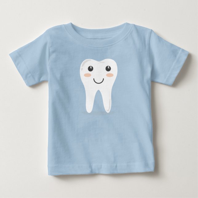 Der erste Zahn des Babys Baby T-shirt (Vorderseite)