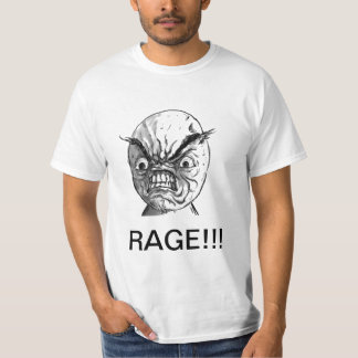 Der Erwachsene L der Raserei-Gesichts-Männer T-Shirt