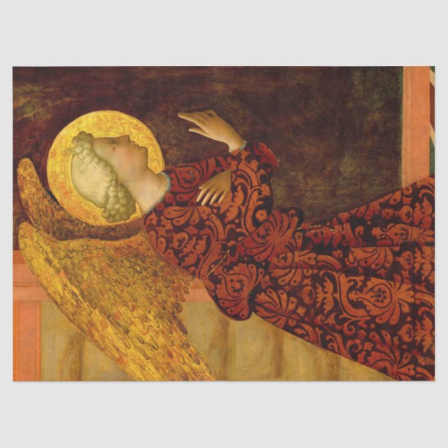 Der Erzengel Gabriel von Masolino da Panicale Seidenpapier (Vorderseite)