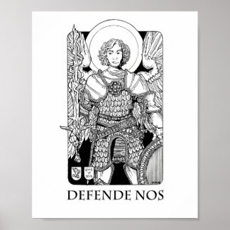 Der Erzengel Michael 8" x 10" Print Poster