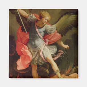 Der Erzengel Michael, der Satan besiegt Magnet
