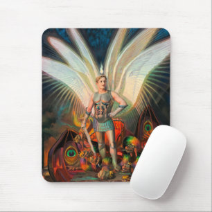Der Erzengel Michael schlägt den Drachen Mousepad