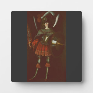 Der Erzengel Michael von Francisco de Zurbarán Fotoplatte