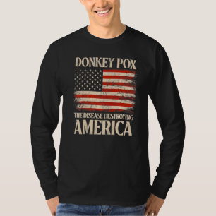 Der Esel pox die Krankheit, die Amerika zu retro z T-Shirt