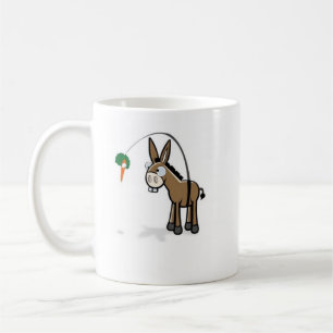 Der Esel und die Möhre Kaffeetasse