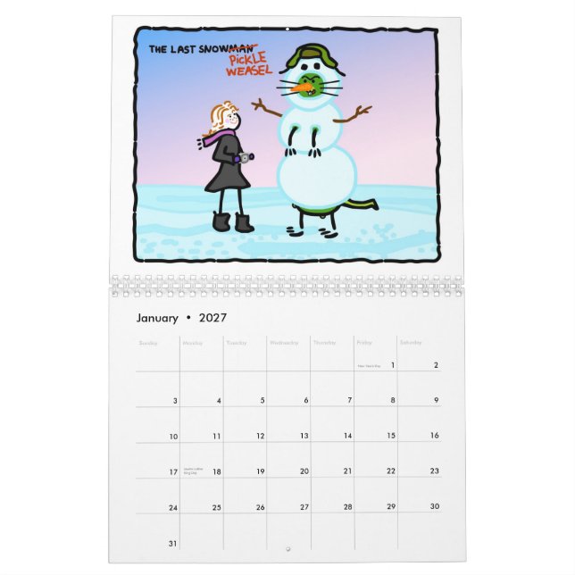 Der Essiggurkeweasel-Kalender! Kalender (Jan 2027)