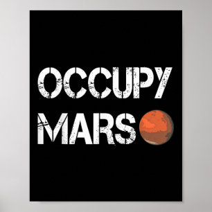 Der Explorer besetzt den Mars-Raum Poster