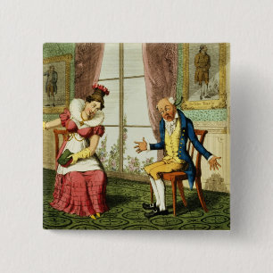 Der Expostulation, Kneipe. durch G. Humphrey, 1821 Button