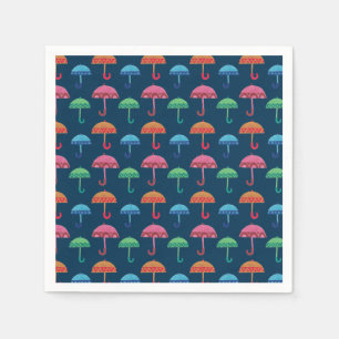 Der extravagante Regenschirm Serviette