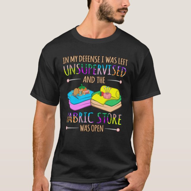 Der Fabric-Store war offen Quilter-Abwasserkanal T-Shirt (Vorderseite)