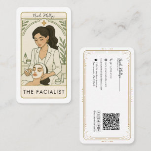 Der Facialist Skin Care Tarot Social Media QR Visitenkarte