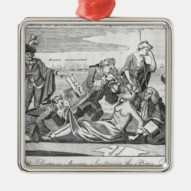 Der fähige Doktor oder Amerika-Schlucken Ornament Aus Metall (Vorne)
