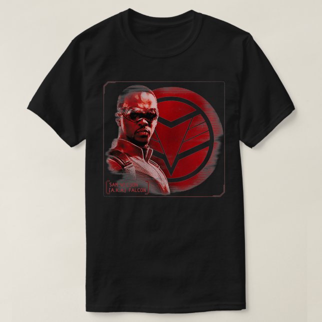 Der Falke und der Wintersoldat Sam Wilso wundern T-Shirt (Design vorne)