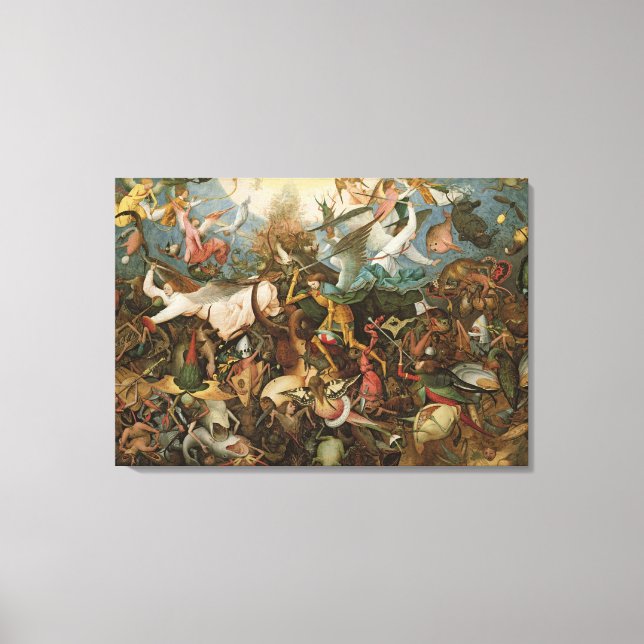 Der Fall der Engel der Rebellen, 1562 Leinwanddruck (Vorderseite)
