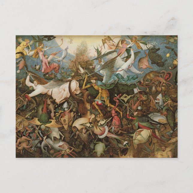 Der Fall der Engel der Rebellen, 1562 Postkarte (Vorderseite)