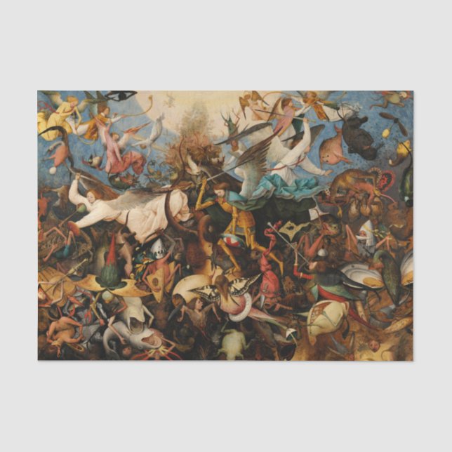 Der Fall der Engel der Rebellen durch Pieter Brueg Seidenpapier (Vorderseite)