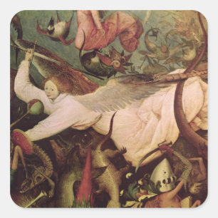 Der Fall der Engel der Rebellen Quadratischer Aufkleber