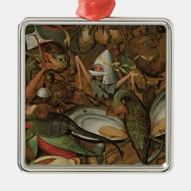 Der Fall der Rebellenengel, 1562 Silbernes Ornament (Vorne)