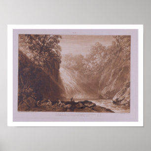 Der Fall des Clyde, graviert von Charles Turner Poster