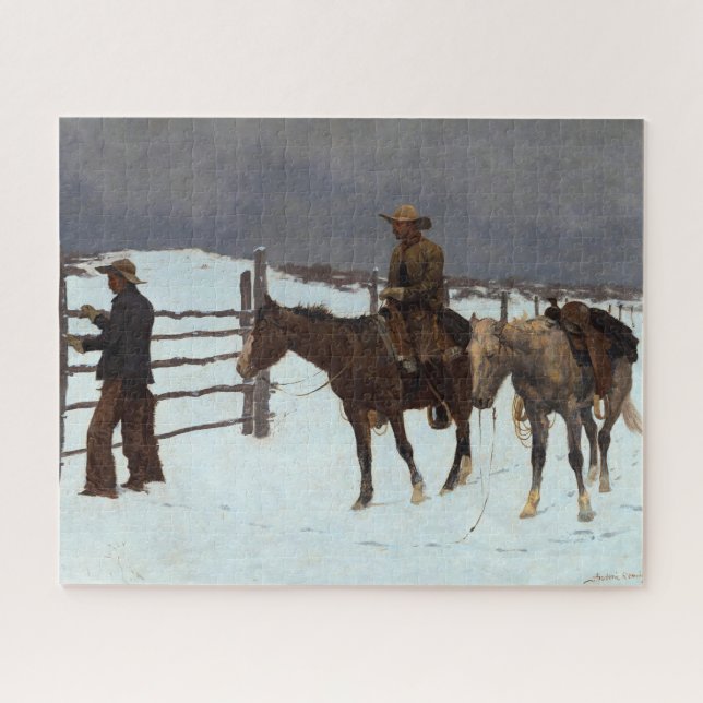 Der Fall des Cowboy durch Frederic Remington (Horizontal)