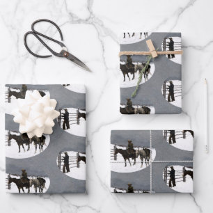 Der Fall des Cowboys 1895 Frederic Remington Geschenkpapier Set